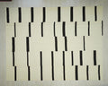 10x13 Scandinavian Style Brown & White Striped Turkish Kilim Rug