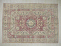 8x11.5 Old Turkish Carpet Rug: Mid-Century Modern Oushak Large Wool On Cotton Rugs.