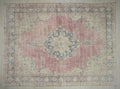 10x13 Oversize Salmon Pink Old Turkish Oushak Rug: Luxury Home Living Floor Decor Rugs.