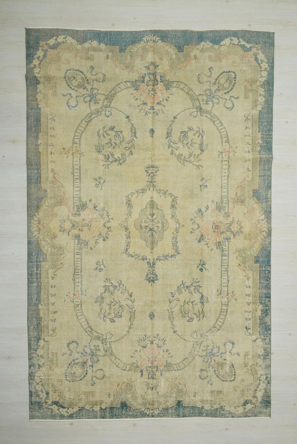 8x11 Oversized Vintage Turkish Oushak Rug: Seasonal Home Living Floor Decor Area Rugs.