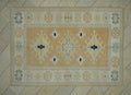 Terracotta Oushak Rug: 6x8 Handmade Turkish Wool Carpet