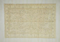Vintage Turkish Oushak Rug: Handmade Wool Geometric Floral Rugs, 6.2x9 ft.