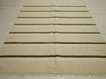 Handmade Brown Stripe Kilim Rug: Flat Weave Wool Rugs (5.1x6.7 ft)