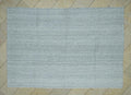 6x9 Ivory Turkish Wool And Cotton Rug-Minimalist Handmade Living Room or Bedroom Decor Rugs