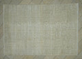 Vintage Oushak Rug: Muted Brown Beige Turkish Carpet (6.5x9.5 ft, 200x290 cm)