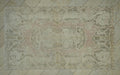 Vintage Oushak Wool Rug: 5.2x9 ft Mid-Century Turkish Carpet