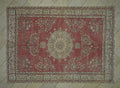 Handmade Oushak Turkish Rug: 6.9"x10' Wool Carpet, Farmhouse Decor