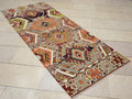 1930s Antique Flat-weave Turkish Rug-Wall Hanging Art - unique Tribal Area Kilim.