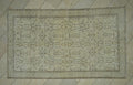 Vintage Oushak Turkish Rug: Brown Beige Wool Carpet (5,5"x9,4" Feet)