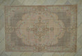 Large Vintage Oushak Rug: 5.8"x9' Handmade Turkish Wool Carpet