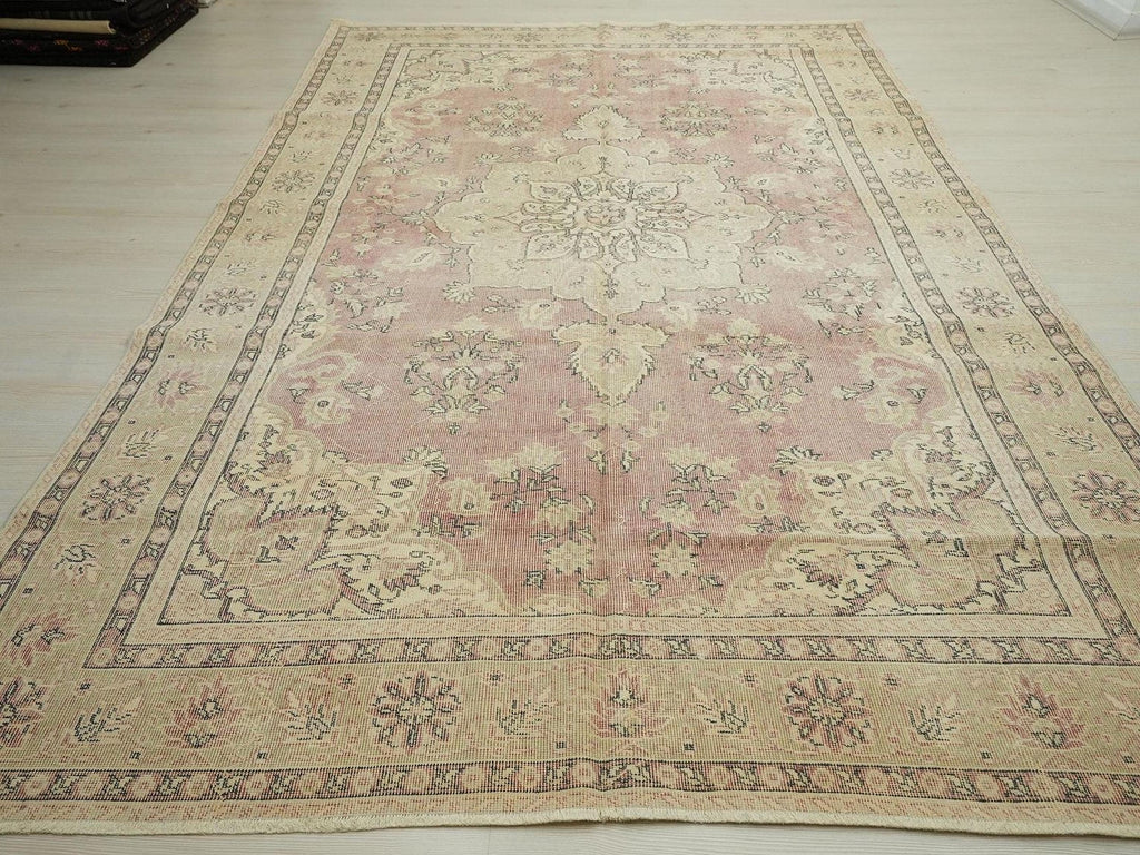 Oversize Mid Century Modern Wool Oushak Carpet Rug,7x11 Home Bedroom Decor.
