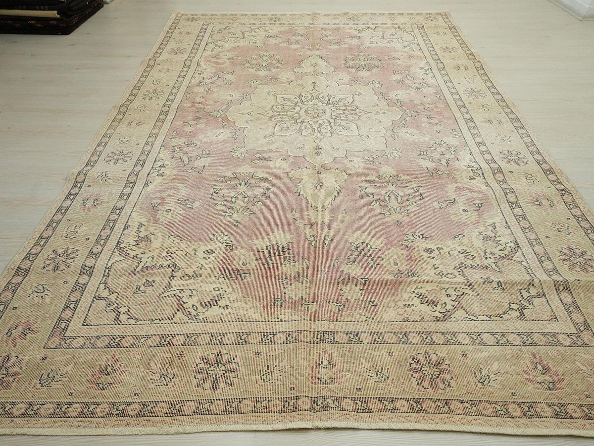 Oversize Mid Century Modern Wool Oushak Carpet Rug,7x11 Home Bedroom Decor.