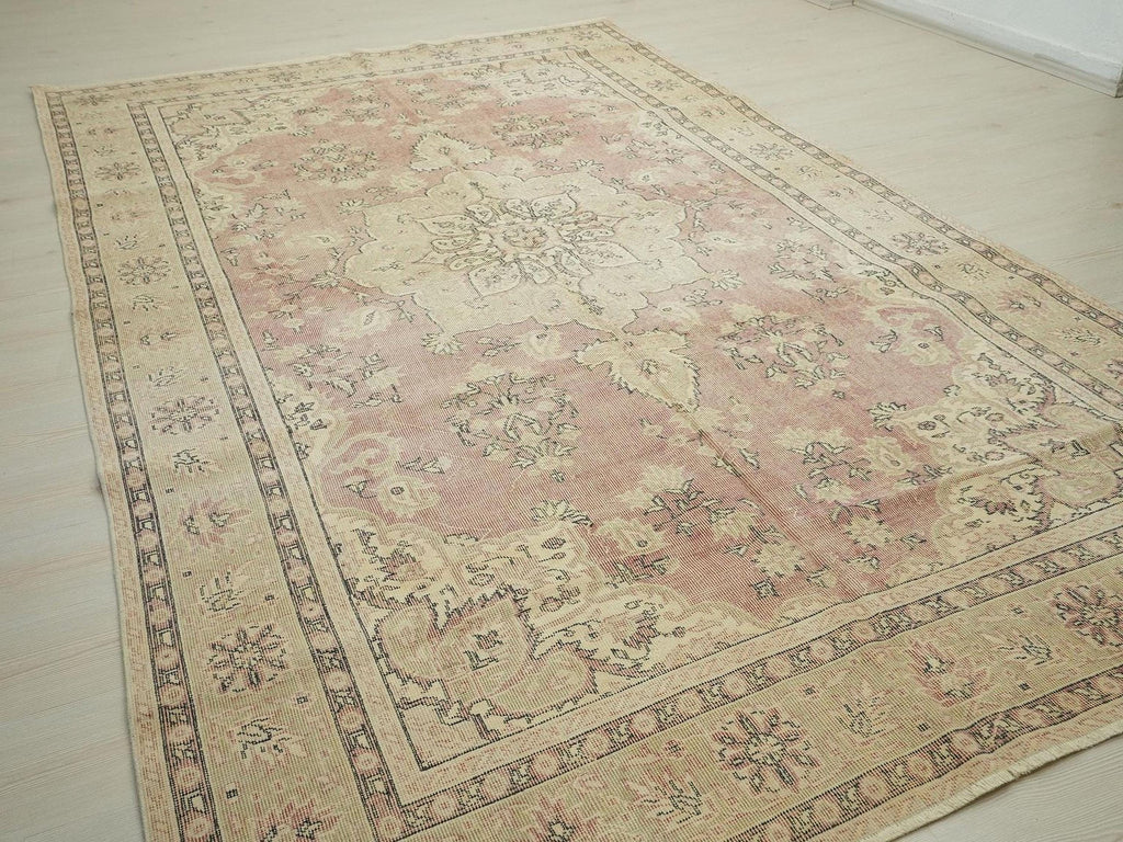 Oversize Mid Century Modern Wool Oushak Carpet Rug,7x11 Home Bedroom Decor.