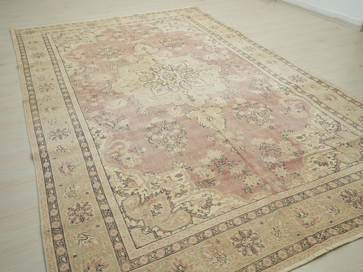 Oversize Mid Century Modern Wool Oushak Carpet Rug,7x11 Home Bedroom Decor.