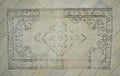 Handmade vintage oushak rug: 5.3x9 Feet,Mid Century Modern Turkish Rugs.