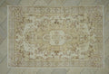 Vintage Oushak Rug: 5.4x8.5 ft, Handmade Wool Carpet