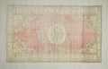 Vintage Oushak Turkish Rug: 5.8"x9.10" Feet,Handmade Wool Carpet Rugs.
