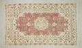 Mid Century Modern Oushak Rug: Farmhouse Decor Turkish Wool Carpet Rugs, 6,1"x10,2" Feet.