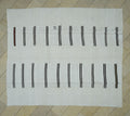 Scandinavian Style Turkish Hemp Patchwork Kilim Rug: Minimal Broken Stripe Rugs, 8.2x9.6 Feet.