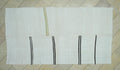 Vintage Turkish Hemp Kilim Rug: Minimalist Stripe Rugs, 5"x9.5" Feet.
