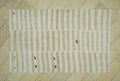 Vintage Striped Flat Weave Turkish Hemp Kilim Rug:5,2x8,4 Feet,Mid Century Modern Rugs