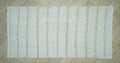 Minimalist Striped Hemp Kilim Rug: Turkish Vintage Rugs 5,6" x 11,4" Feet