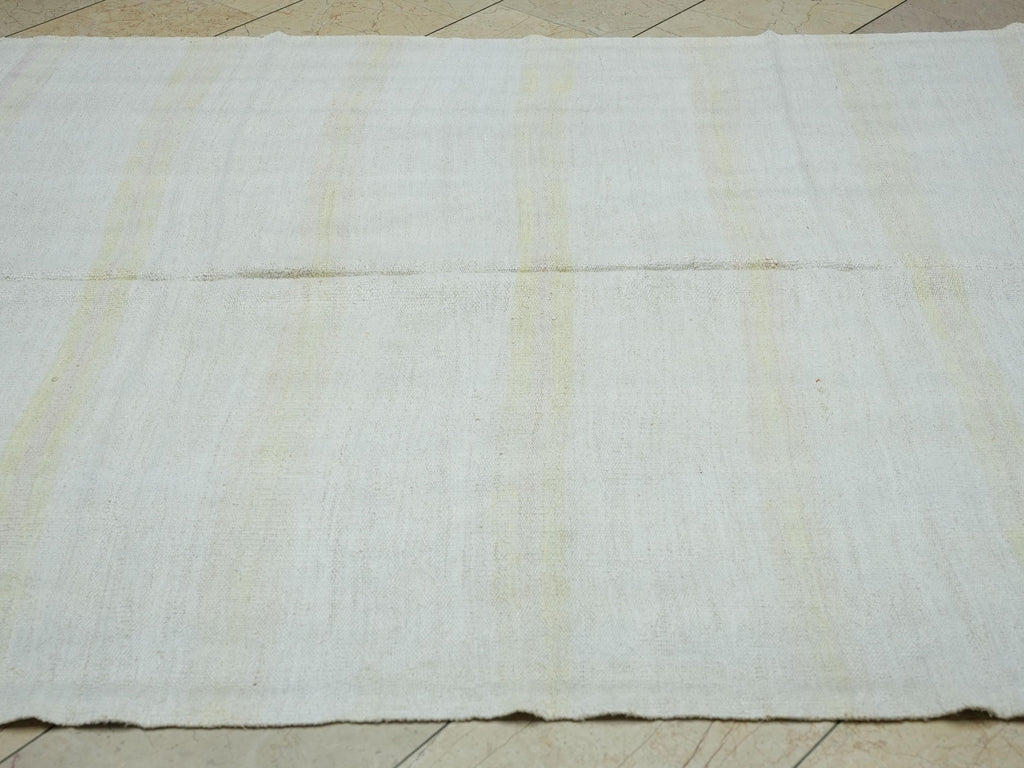 Handmade Hemp Kilim Rug: Turkish Stripe Flat Woven Rugs, 6x9