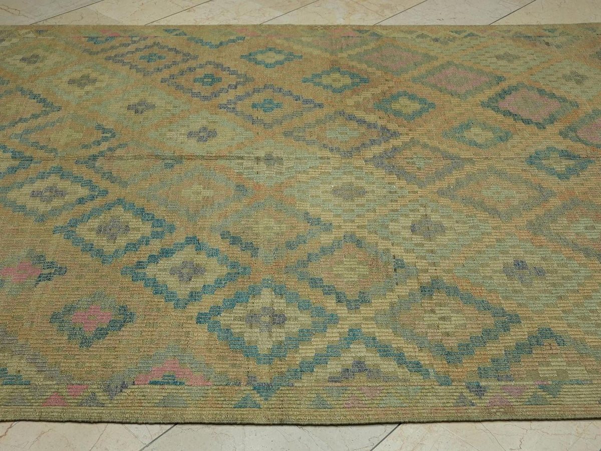 Handmade Cicim Wool Rug: 6x10 Tribal Kilim, Ethnic Design Rugs