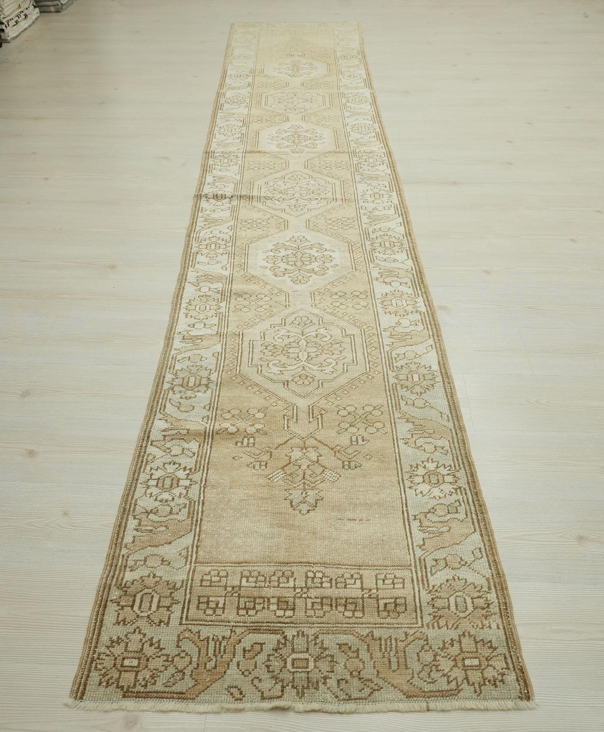 Narrow Long Turkish Rug Runner: Handwoven Area Rugs For Hallways Decor, 2,3x13,3 Feet.