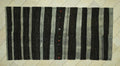 Mid Century Modern: Dark Brown & Gray Striped Natural Goat Hair Kilim Rug,5.3x10.6 Feet.