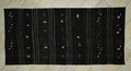 Goat Hair Rug Flat-Weave Kilim ,4.9x10.3 Ft,Striped Design Nomadic Rugs