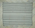Minimalist Decor Wool Flat Weave Striped Kilim Rug:5.3x6.6 Feet,Turkish Area Rugs
