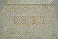 4x6 Vintage Wool Oushak Rug: Pastel Boho Turkish Carpet