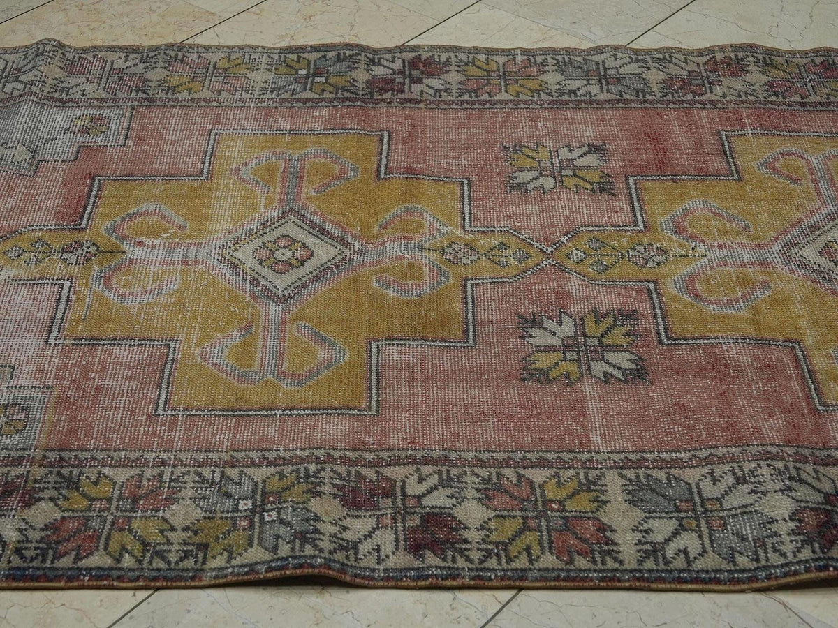 Vintage Turkish Carpet Rug,4.1x7.3 Ft,Home Living Floor Decor Rugs.