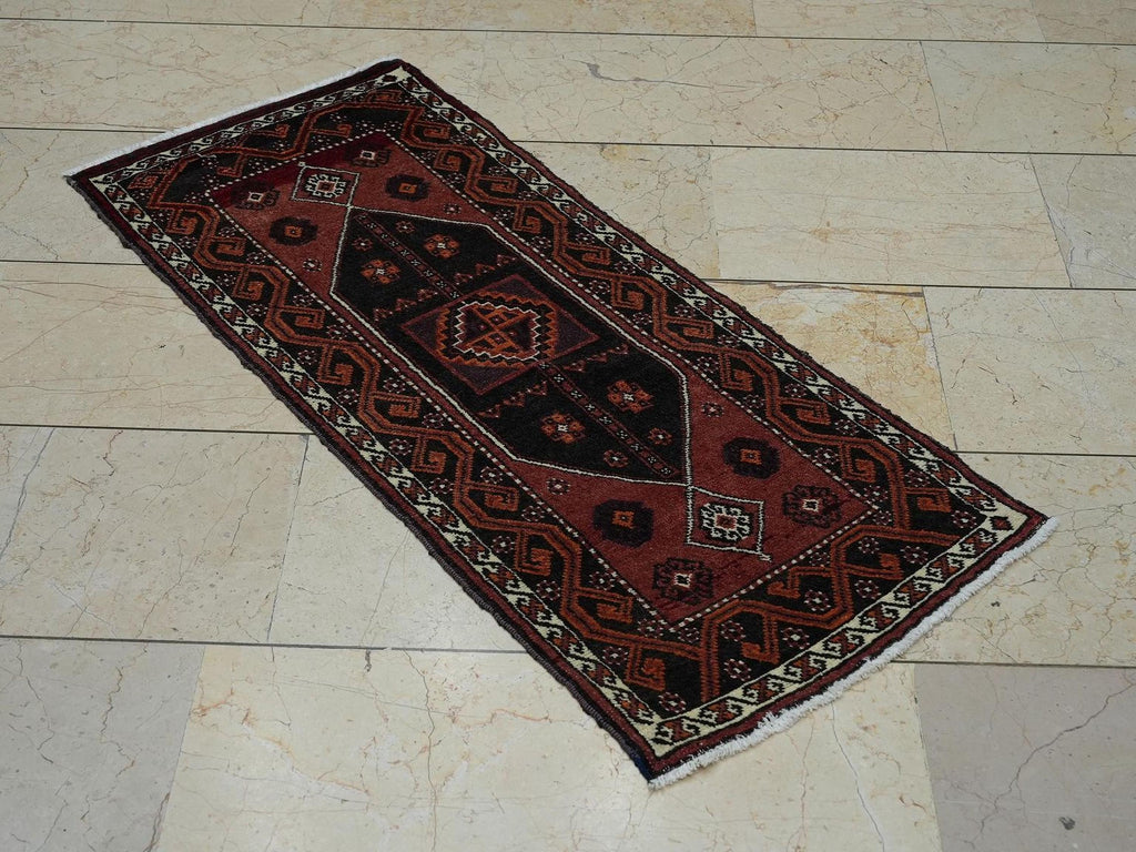 Antique Kurdish Rug: Small Size Wedding Gift Carpet,Wall Hanging Decor Rugs 1.8x4 Feet.