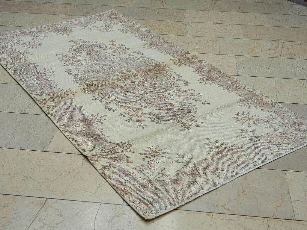 4x7 Handmade Oushak Rug,Home Living Minimalist Decor Rugs