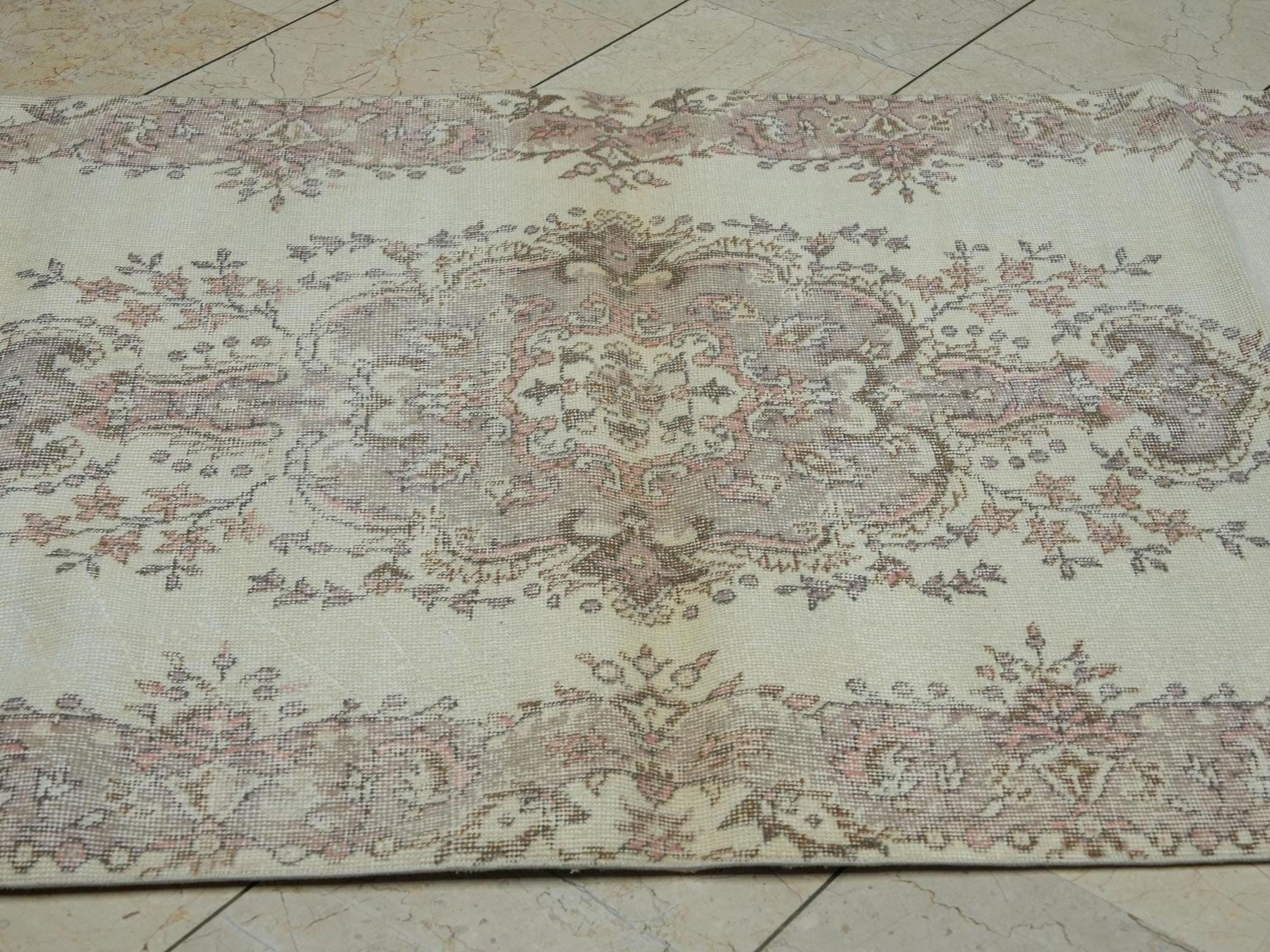 4x7 Handmade Oushak Rug,Home Living Minimalist Decor Rugs
