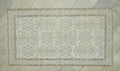 Vintage Beige Brown Handmade Oushak Rug,3.6x6.7 Ft,Wool Turkish Carpet Rugs.