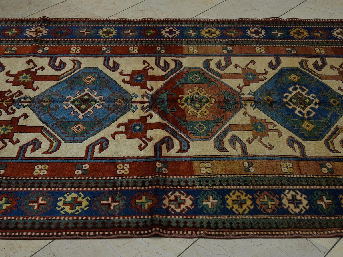 Handmade Wool Turkish Oushak Rug: 4.6 x 7.2 ft, Seasonal Decor Floral Rugs.