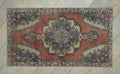 Mid Century Modern,Vintage Turkish Wool Carpet Rug:4.4x7.7 Feet,Low Pile Oushak Rugs.
