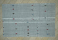 Flat Woven Embroidered Kilim Rug: Gray & White Turkish Nomadic Rugs, 7x11 ft.