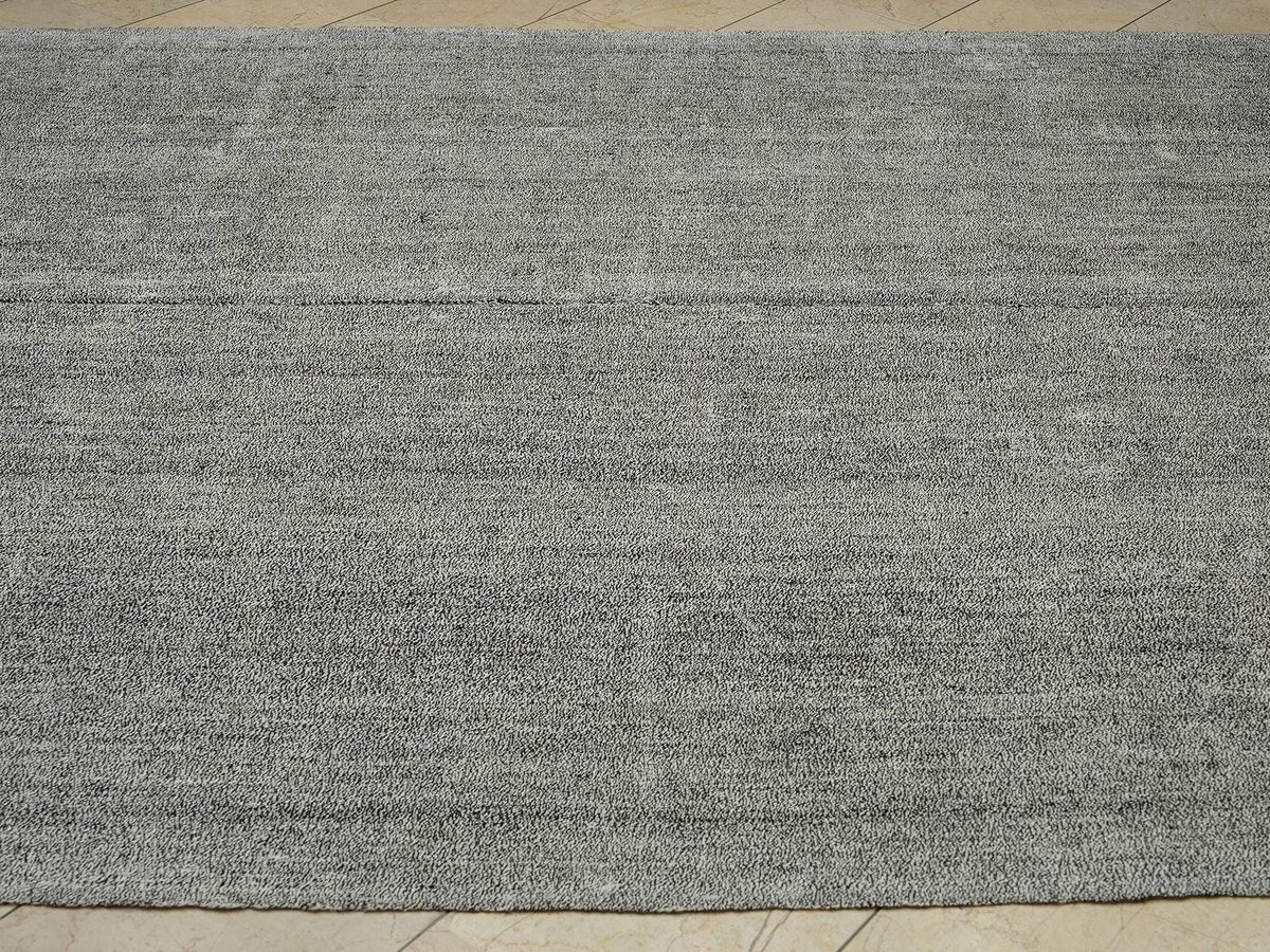 Large Gray Kilim Rug: Flat Weave Turkish Rugs (7,9"x9,4" Feet)