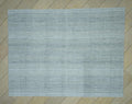 Ivory Turkish Kilim Rug: Scandinavian Style Flat Weave (7.2"x9.6")