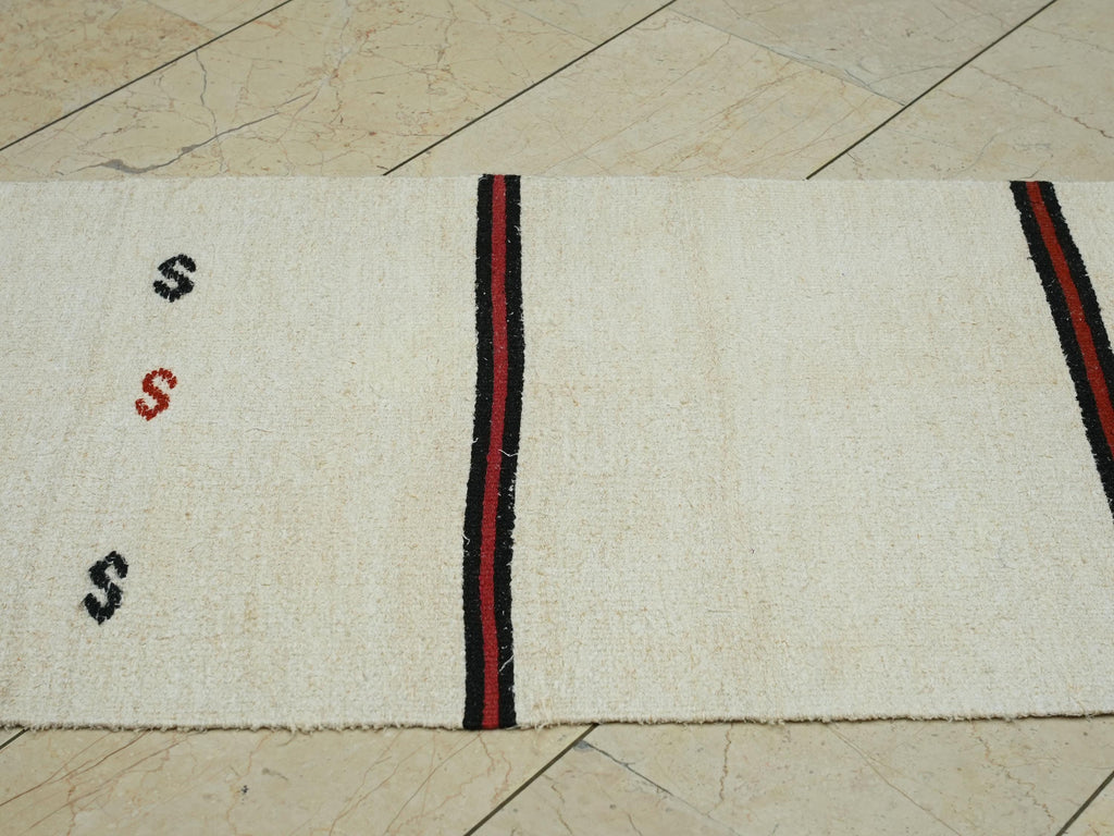 Stairs Treads Decor Striped Hemp Kilim Rug Runner: 2.3x13.5 Feet,Long Turkish Rugs.