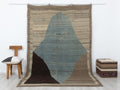 Rare Pattern Turkish Wool Carpet Rug: 6.8x9.7 Feet,Home Living Art Decor Handmade Rugs.