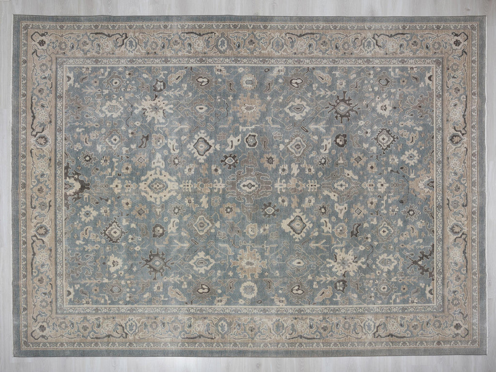 10x13 Oversize Oushak Wool Rug,Gray Turkish Rugs Home Living Decor.