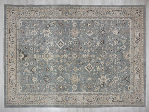 10x13 Oversize Oushak Wool Rug,Gray Turkish Rugs Home Living Decor.