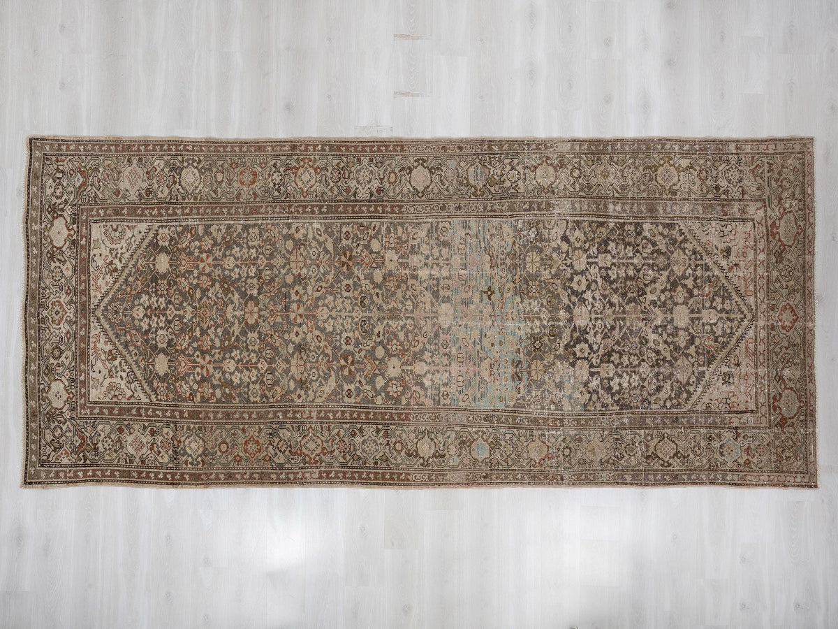 Large Long Vintage Turkish Rug, 6x13 Handmade Wool Oushak Rugs,Seasonal Home Living Decor.