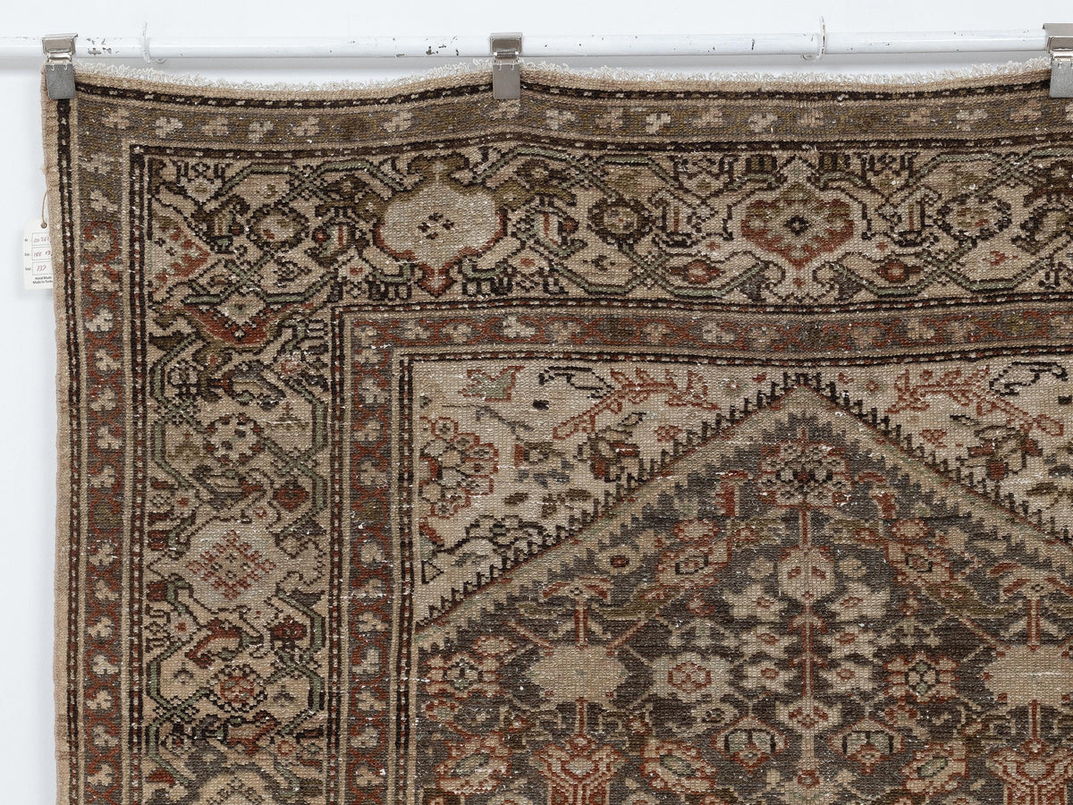 Large Long Vintage Turkish Rug, 6x13 Handmade Wool Oushak Rugs,Seasonal Home Living Decor.